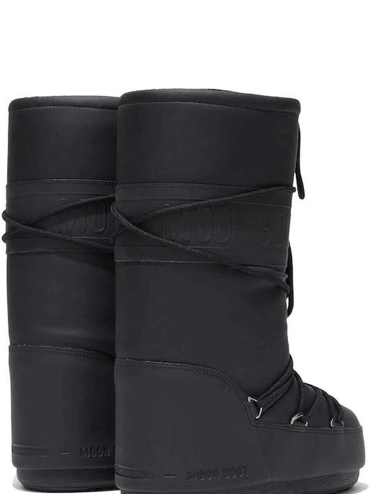 Moon Boot Snow Boots with Laces Icon Black