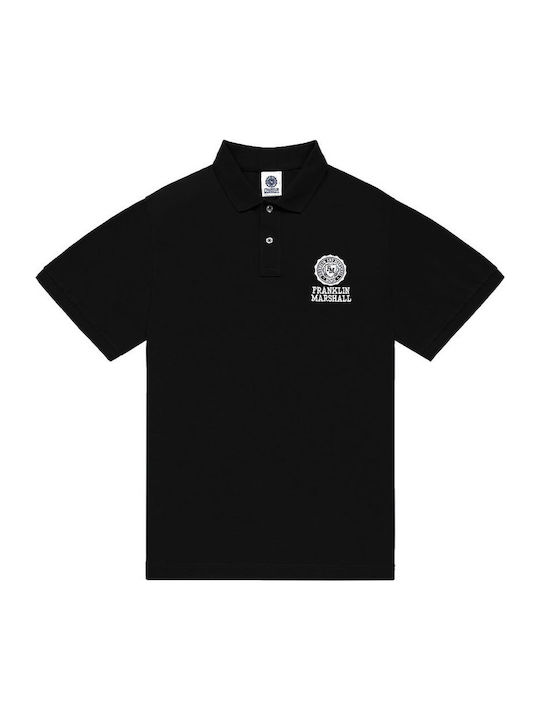 Polo Short Sleeve Black Blouse