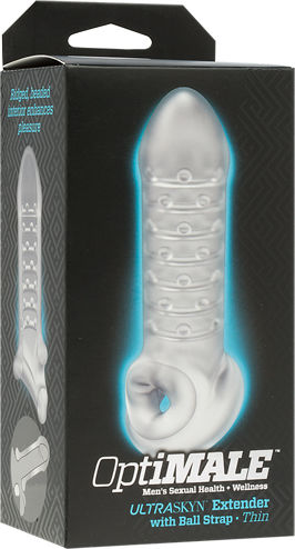 Doc Johnson Optimale Extender with Ball Strap Thin 15.2cm Frost