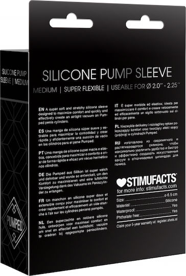 Shots Silicone Pump Sleeve Ανταλλακτικό Αξεσουάρ Μαύρο