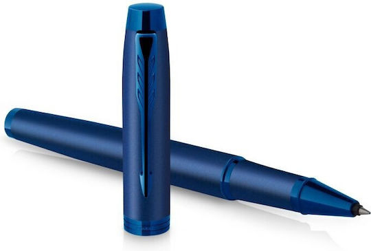 Parker Pen Set Rollerball made of Steel Blue in a case (in a paper cassette)