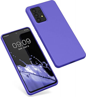 KWmobile Umschlag Rückseite Silikon Blue Purple (Galaxy A53) 57808.234