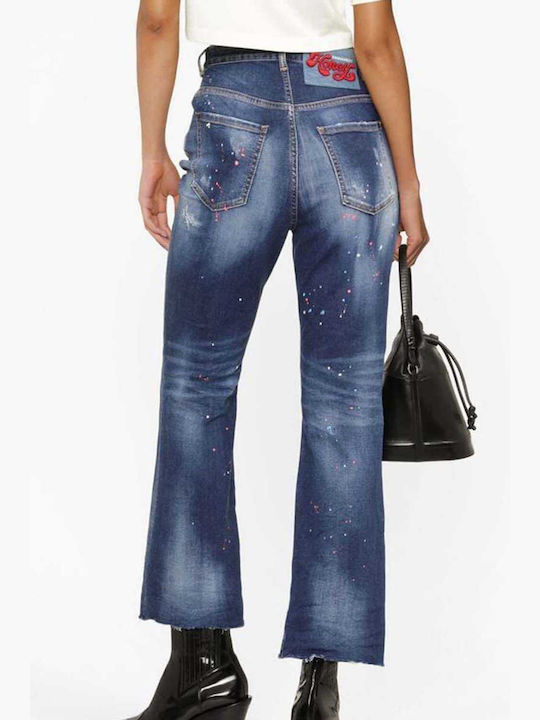 Dsquared2 Women's Jean Trousers Flared with Rips
