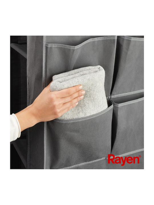 Rayen Текстилни гардероби с Цип и Рафтове в Сив Цвят 105x45x161см
