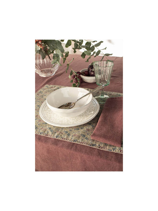 Laura Ashley Wild Clematis Σουπλά Υφασμάτινο Κίτρινο 48x35cm