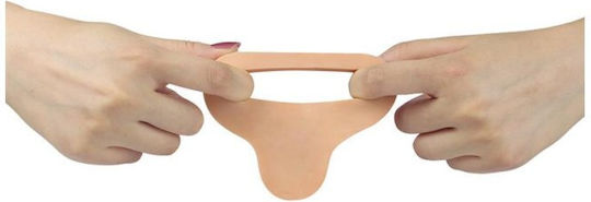 Lovetoy Ultra Soft Double με Dildo 14.7cm στο χρώμα του δέρματος