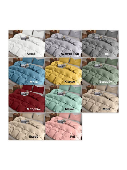 Lino Home Sheet Super-Double with Elastic 160x200+32cm. Moderna Bordeaux