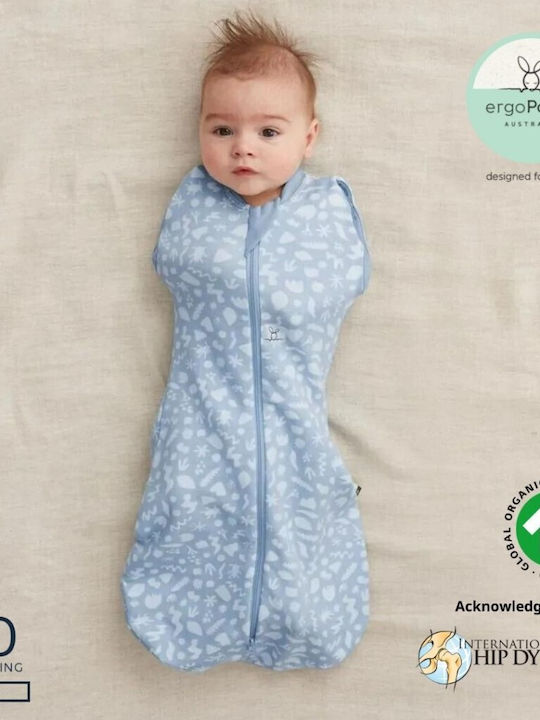 Ergo Pouch De primăvară Sac de dormit Cocoon Swaddle Bag 1 tog Albastru