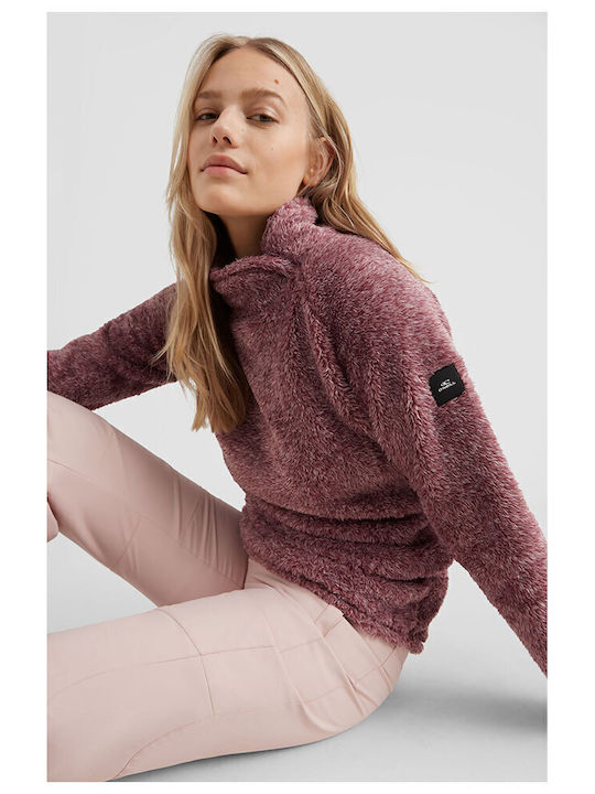 Winterlich Damen Bluse Langärmelig Lila