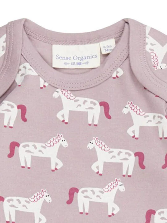 Pantaloni scurți cu mânecă lungă Sense Organics Horses din bumbac organic