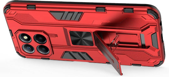Shockproof Armor Back Cover Πλαστικό Μαγνητικό Κόκκινο (Honor X8)