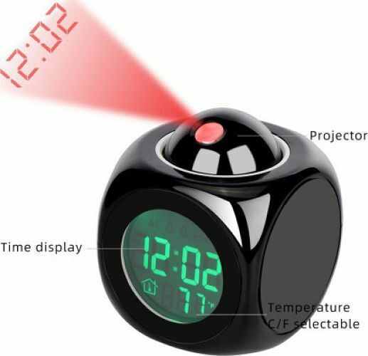 DOL-2028 Ceas De Masă Digital LED Din Plastic Cu Ceas Deșteptător Negru TS1253