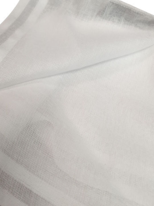 Γάζα Κλασικό Μαντήλι λεπτό Βαμβακερό Τετράγωνο 100cm Άσπρο- Λευκό