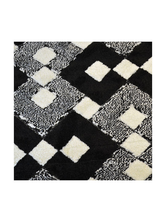 Carpets embossed Castello Black-Carbon Black 160X210cm GR618-BA-160