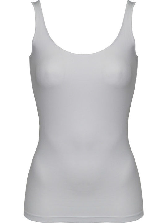 Helios Women's Sleeveless Cotton T-Shirt White