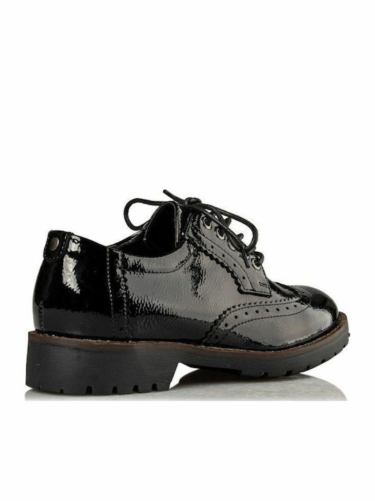 Oxfords pentru femei în Negru Culore
