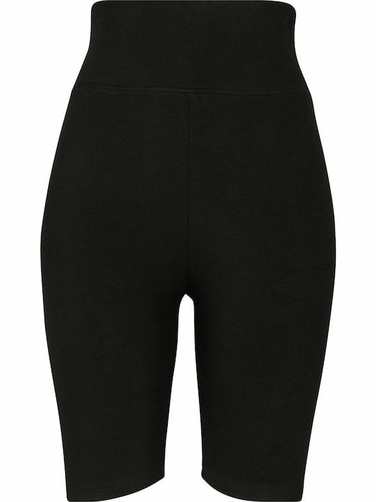 Schulung Frauen Fahrrad Leggings Hochgeschnitten Schwarz