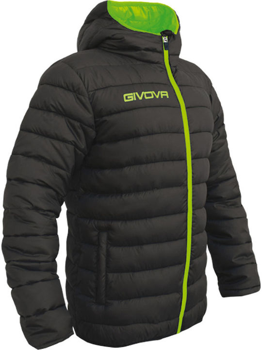 Givova Olanda Men's Winter Puffer Jacket Black