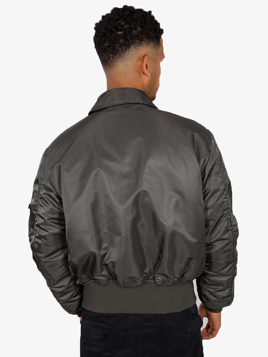 Alpha Industries Men's Bomber Jacket Gray