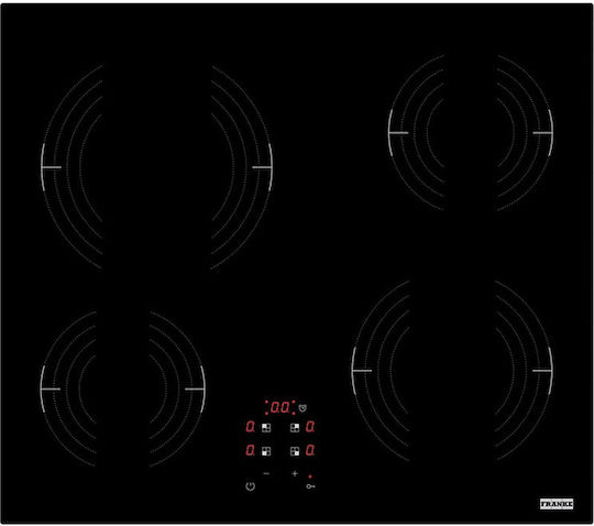 Franke Smart FRSM 604 C T BK Κεραμική Εστία Αυτόνομη με Λειτουργία Κλειδώματος 58x51εκ.