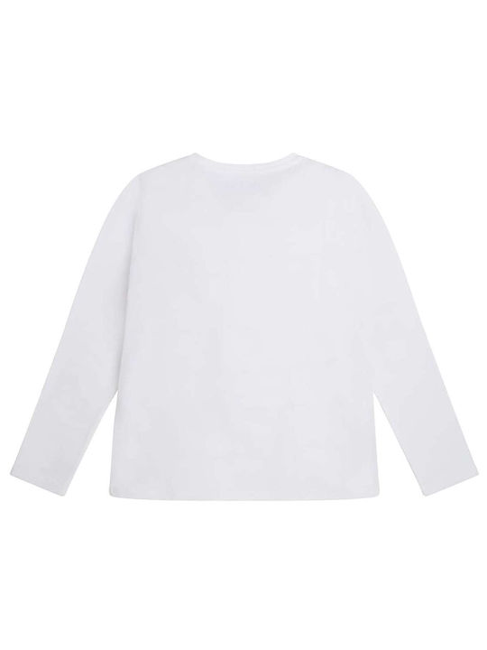 Guess Kids Blouse Long Sleeve White