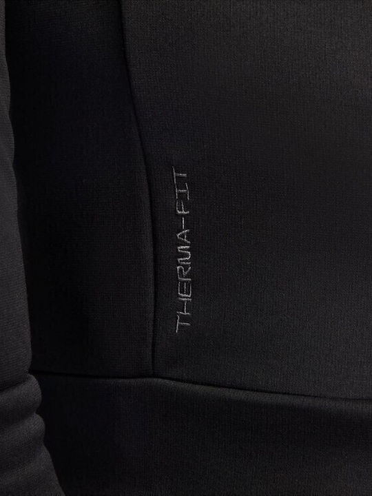 Therma-FIT Φούτερ με Κουκούλα Μαύρο