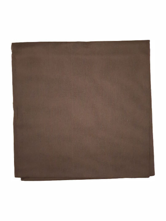 Gauze Classic Handkerchief delicate Cotton Square 100cm Brown