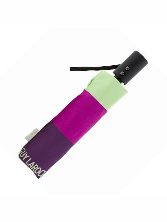 Guy Laroche Automatic Umbrella Compact Purple/Green