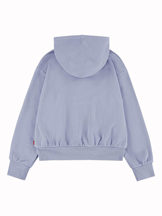 Levi's Kinder Sweatshirt mit Kapuze und Taschen Hellblau