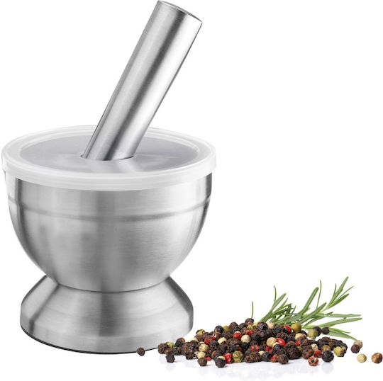 Westmark Inox Mortar Silver 10x10cm