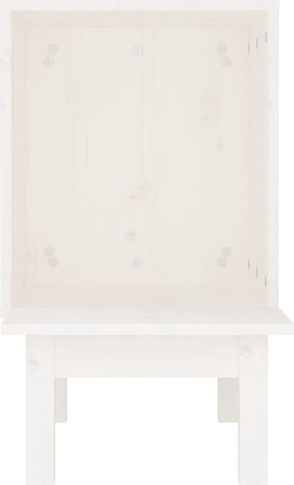 vidaXL Σπιτάκι Γάτας Λευκό 60x36x60cm