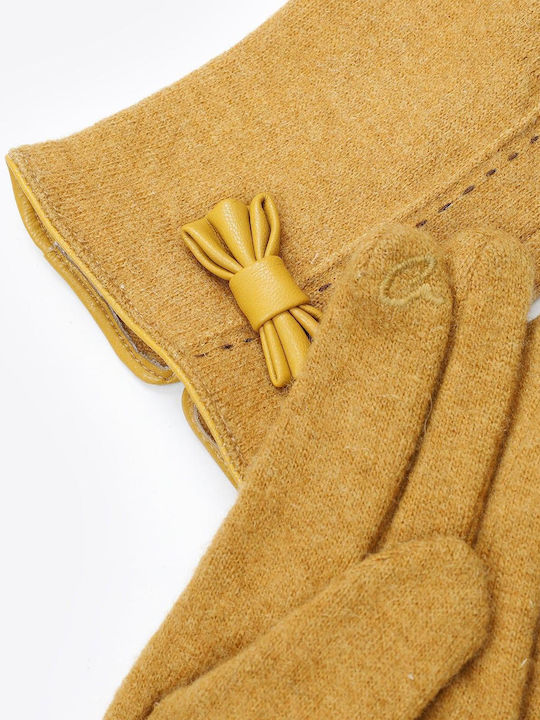 Women's Woolen Touch Gloves Yellow