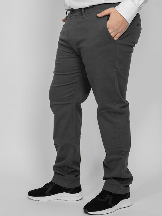 Double Ανδρικό Παντελόνι Chino Anthracite