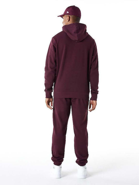 New York Yankees Essentials Sweatshirt with Hood Burgundy