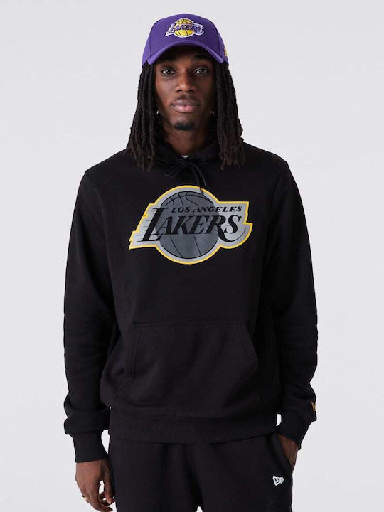 LA Lakers NBA Φούτερ με Κουκούλα Μαύρο