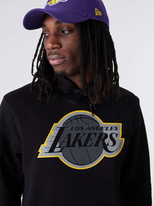 LA Lakers NBA Φούτερ με Κουκούλα Μαύρο