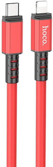 Hoco X85 Strength USB-C to Lightning Cable 20W Κόκκινο 1m