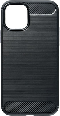 Forcell Carbon Back Cover Σιλικόνης Μαύρο (Xiaomi Poco C40)