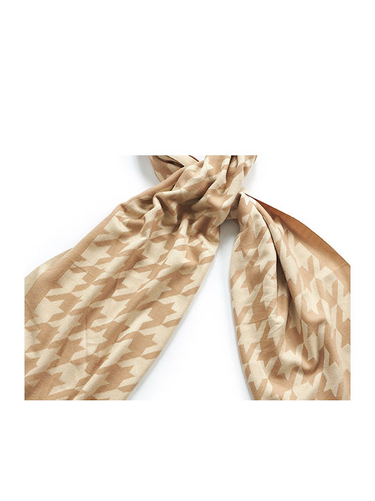 Verde Women's Wool Scarf Beige