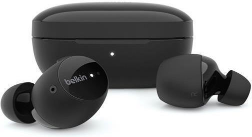Belkin Soundform Immerse In-ear Bluetooth Handsfree Ακουστικά με Αντοχή στον Ιδρώτα και Θήκη Φόρτισης Μαύρα