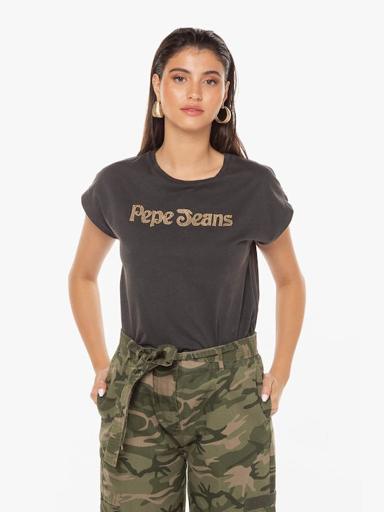 Pepe Jeans Damen T-Shirt Schwarz