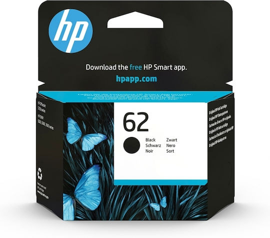 HP 62 Γνήσιο Μελάνι Εκτυπωτή InkJet Μαύρο (C2P04AE)