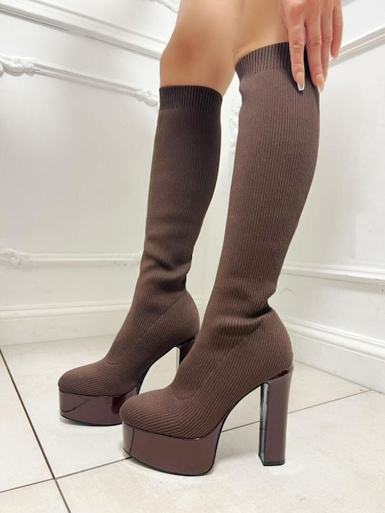 Damenstiefel Braun