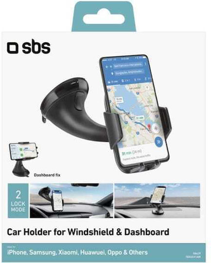 SBS TE0UCH1AW Car Mobile Mount with Adjustable Hooks Black