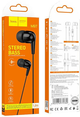 Hoco M97 În ureche Handsfree cu Mufă 3.5mm Negru