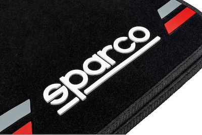 Sparco Set of Front and Rear Mats Universal 4pcs from Carpet Black