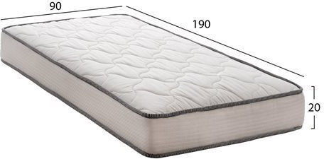 HomeMarkt Dreamtopia Atlas Μονό Ορθοπεδικό Στρώμα Διπλής Όψης 90x190cm με Ελατήρια