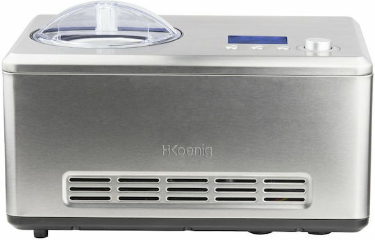 HKoenig Παγωτομηχανή 2lt Ασημί