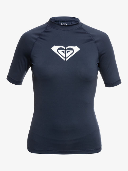 Roxy Whole Hearted Women's Short Sleeve Sun Protection Shirt Blue
