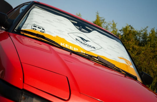 Roadsign Auto-Sonnenschutz Für Die Windschutzscheibe Innen 130x70cm